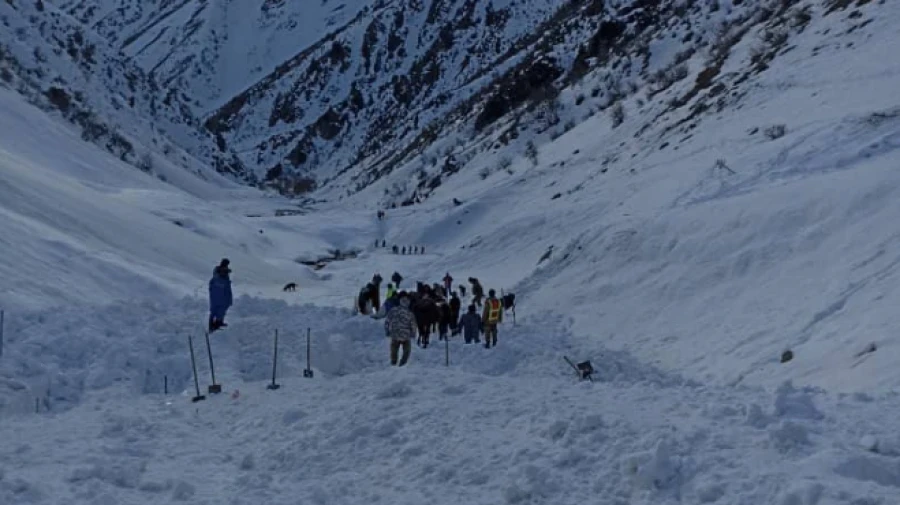 Спасатели нашли тело человека, оставшегося под лавиной в Ошской области
